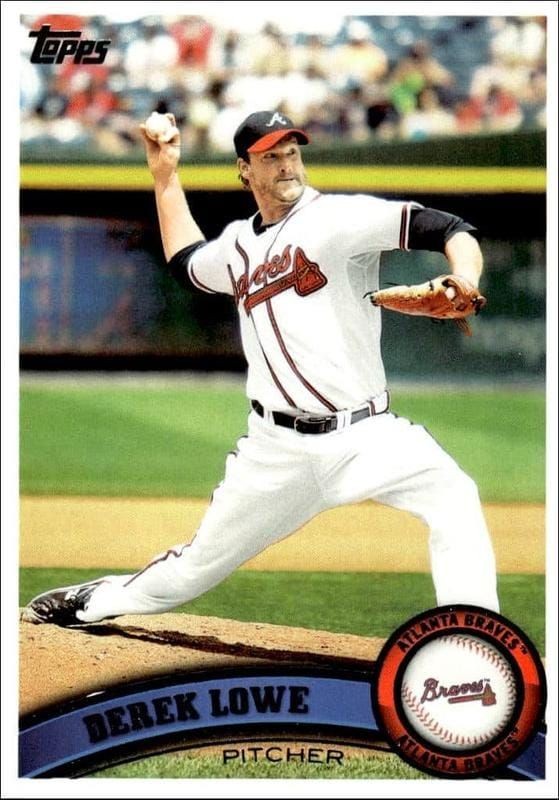 2011 Topps Series 1 Derek Lowe #19 trading card