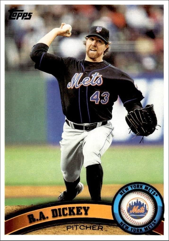 2011 Topps Series 1 R.A. Dickey #66 trading card