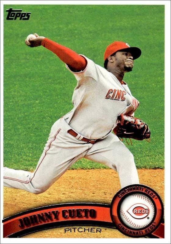 2011 Topps Series 1 Johnny Cueto #142 trading card