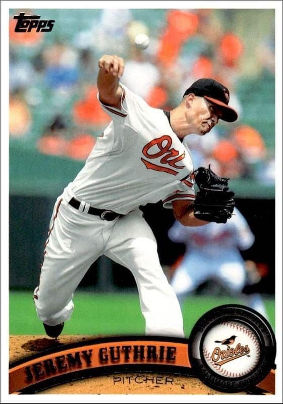 2011 Topps Series 1 Jeremy Guthrie #321 trading card