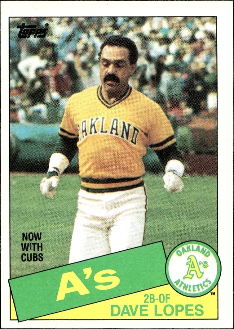 1985 Topps Dave Lopes #12 trading card
