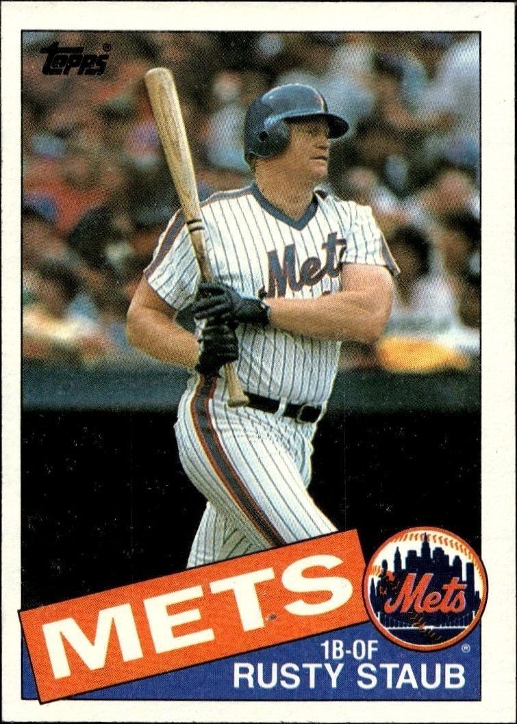 1985 Topps Rusty Staub #190 trading card