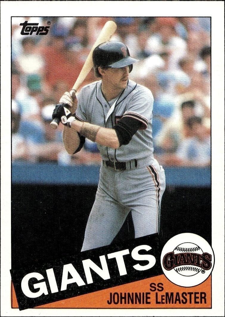1985 Topps Johnnie LeMaster #772 trading card