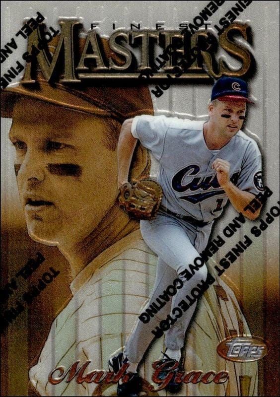 1997 Topps Finest Mark Grace #262 trading card