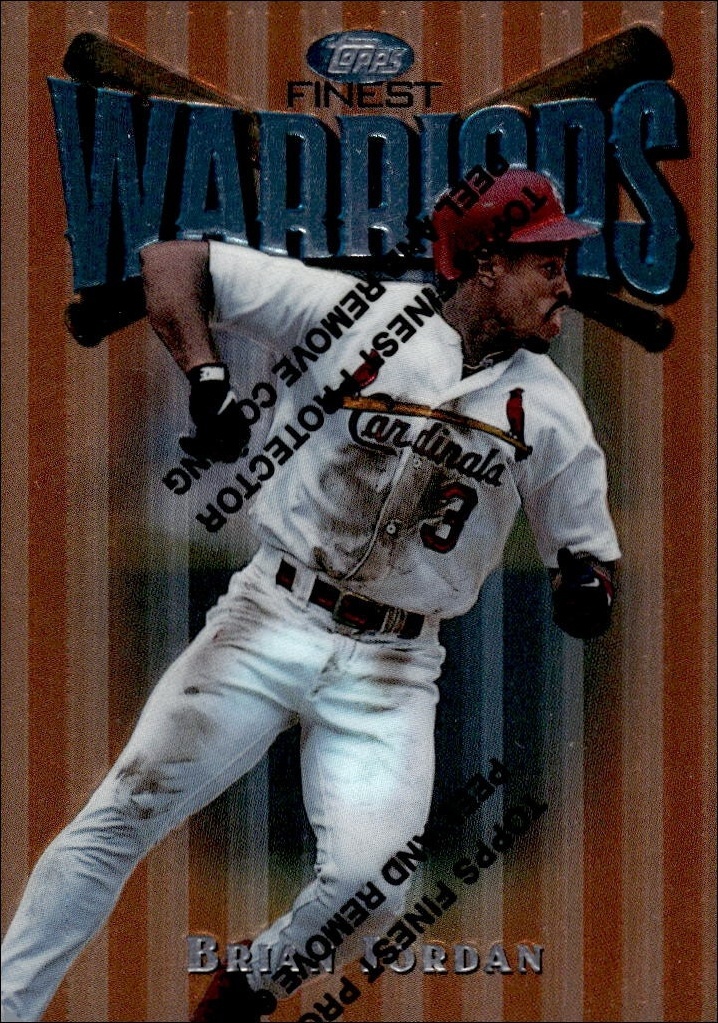 1997 Topps Finest Brian Jordan #3 trading card