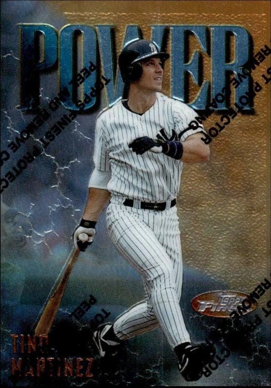 1997 Topps Finest Tino Martinez #204 trading card