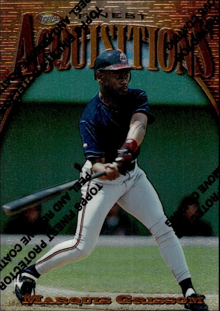 1997 Topps Finest Marquis Grissom #219 trading card
