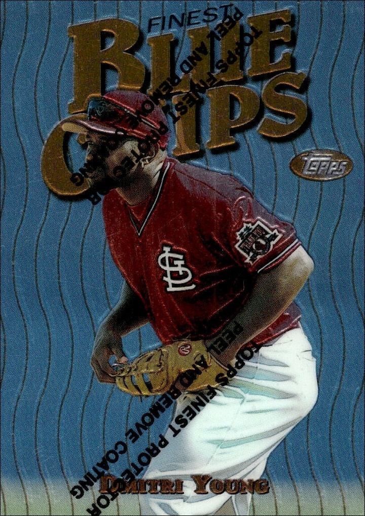 1997 Topps Finest Dmitri Young #177 trading card