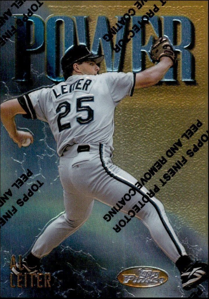 1997 Topps Finest Al Leiter #183 trading card