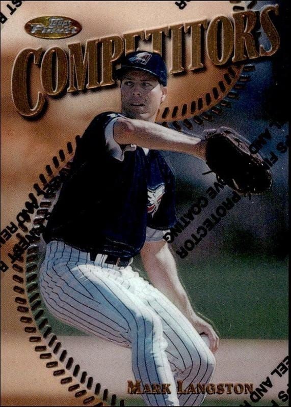 1997 Topps Finest Mark Langston #185 trading card