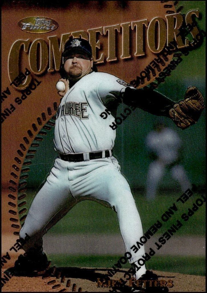 1997 Topps Finest Mike Fetters #184 trading card