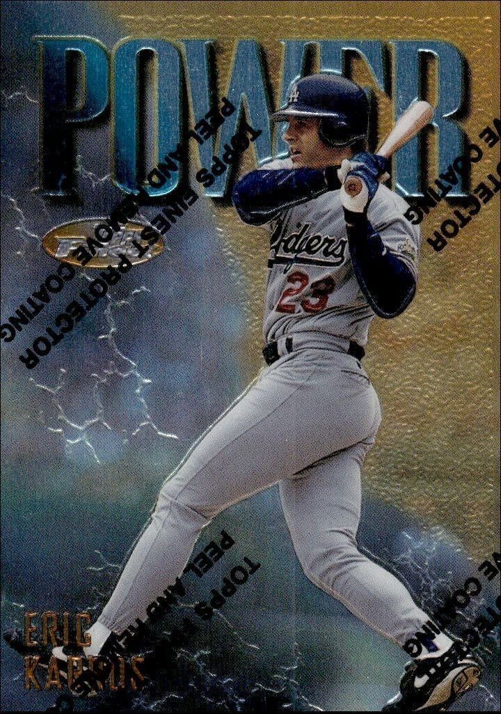 1997 Topps Finest Eric Karros #255 trading card