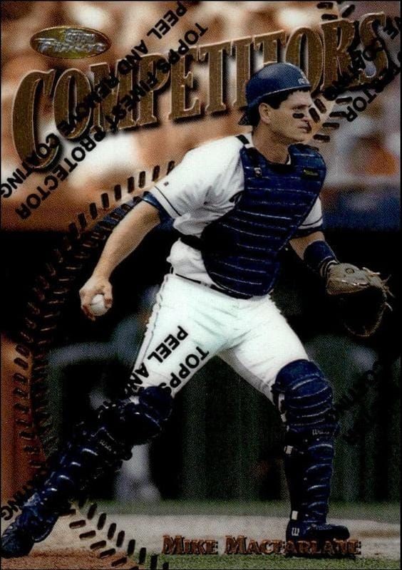 1997 Topps Finest Mike Macfarlane #227 trading card