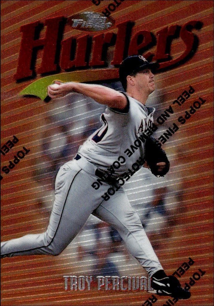 1997 Topps Finest Troy Percival #65 trading card