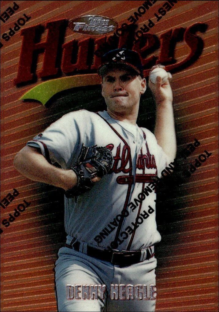 1997 Topps Finest Denny Heagle #80 trading card