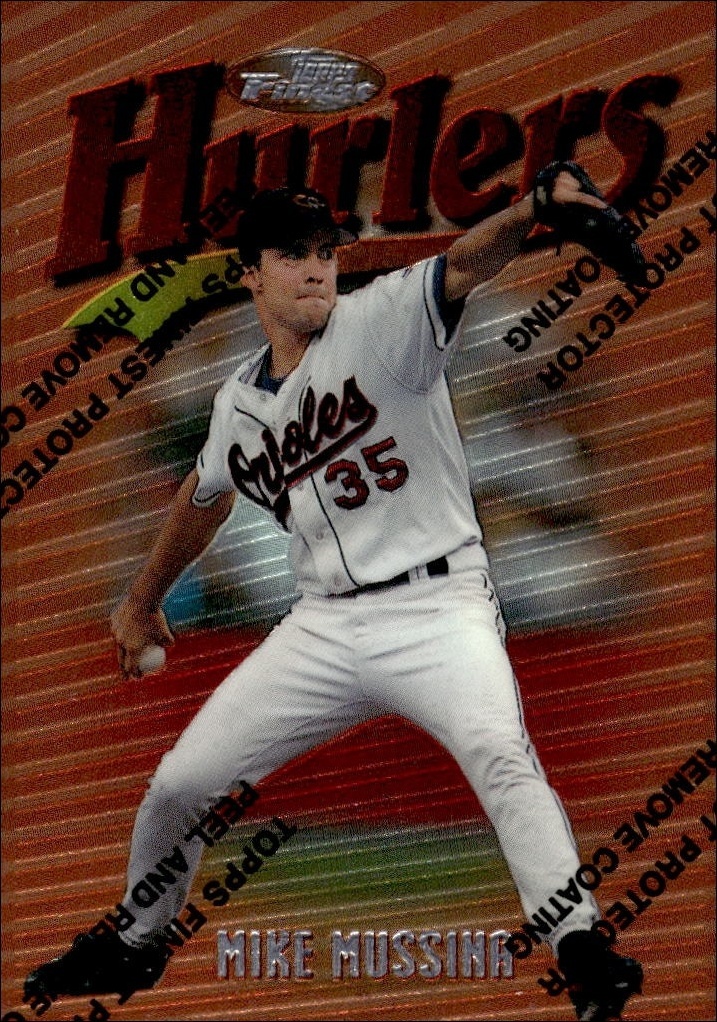 1997 Topps Finest Mike Mussina #95 trading card