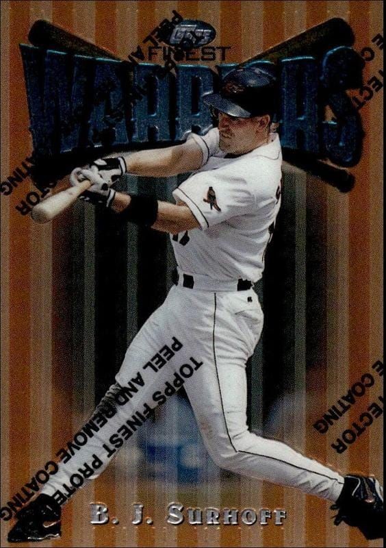 1997 Topps Finest B.J. Surhoff #47 trading card