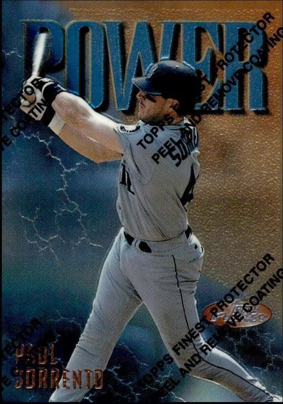 1997 Topps Finest Paul Sorrento #79 trading card