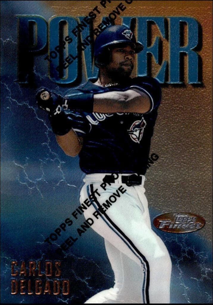1997 Topps Finest Carlos Delgado #57 trading card
