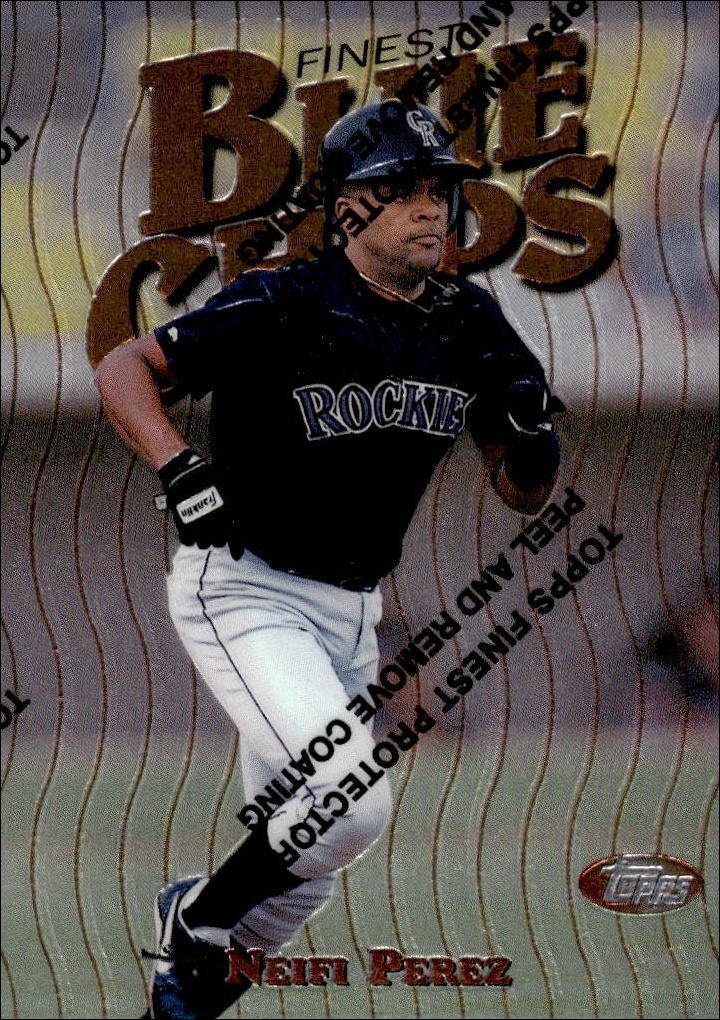 1997 Topps Finest Neifi Perez #58 trading card