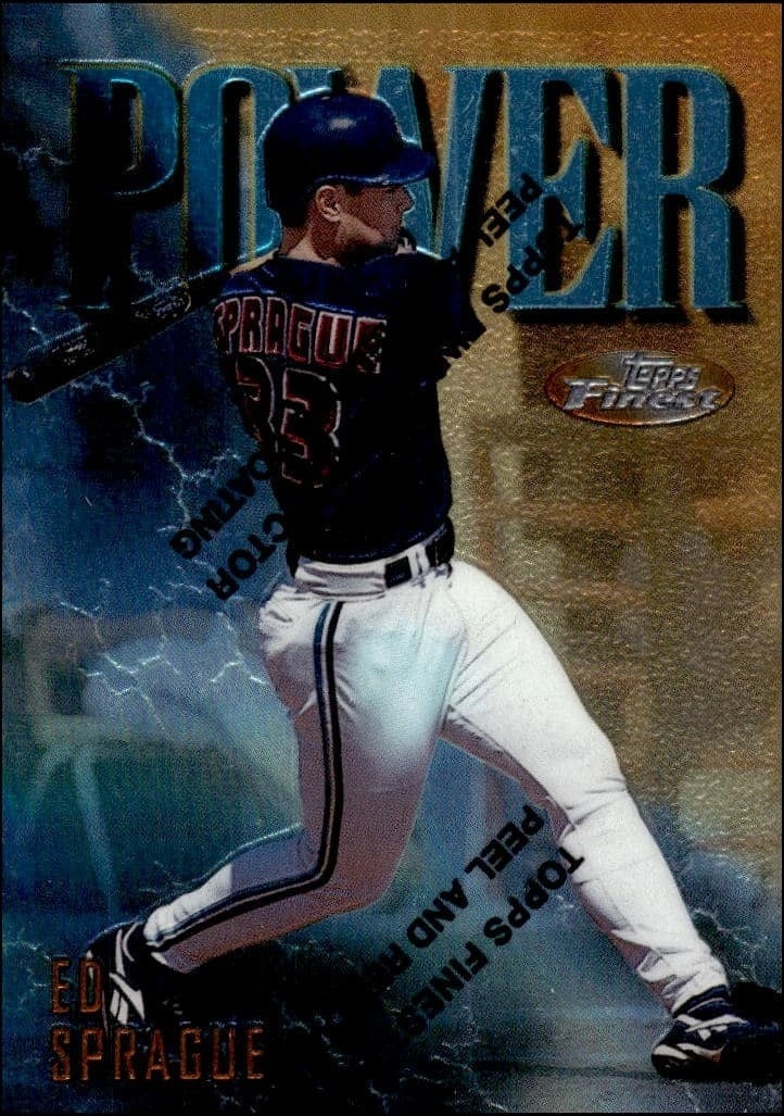 1997 Topps Finest Ed Sprague #257 trading card
