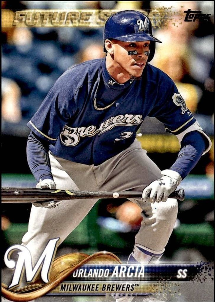 2018 Topps Series 1 Orlando Arcia #196 trading card