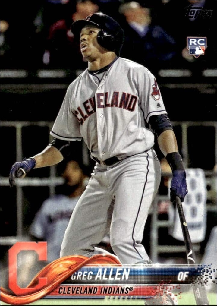 2018 Topps Series 1 Greg Allen #99 trading card