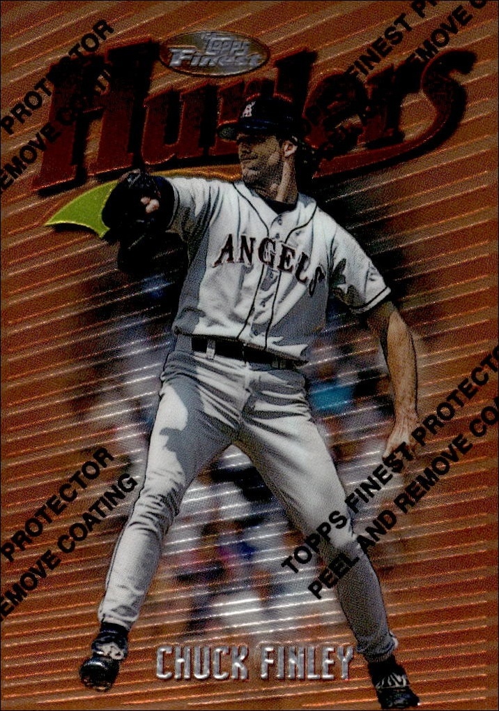 1997 Topps Finest Chuck Finley #53 trading card