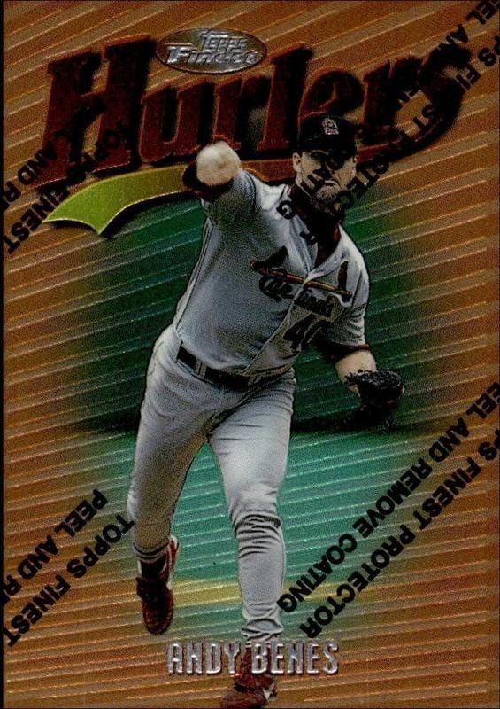 1997 Topps Finest Andy Benes #34 trading card