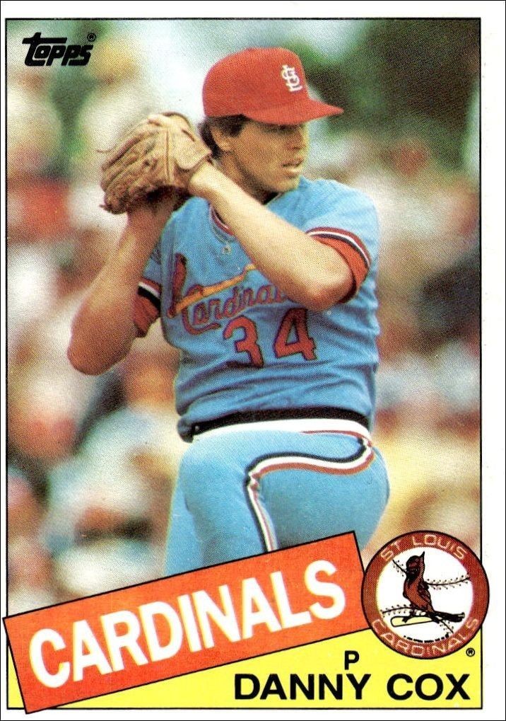 1985 Topps Danny Cox #499 trading card