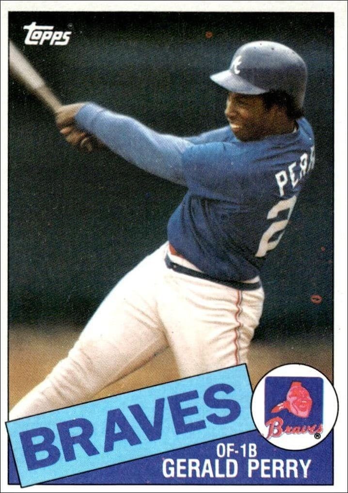 1985 Topps Gerald Perry #219 trading card