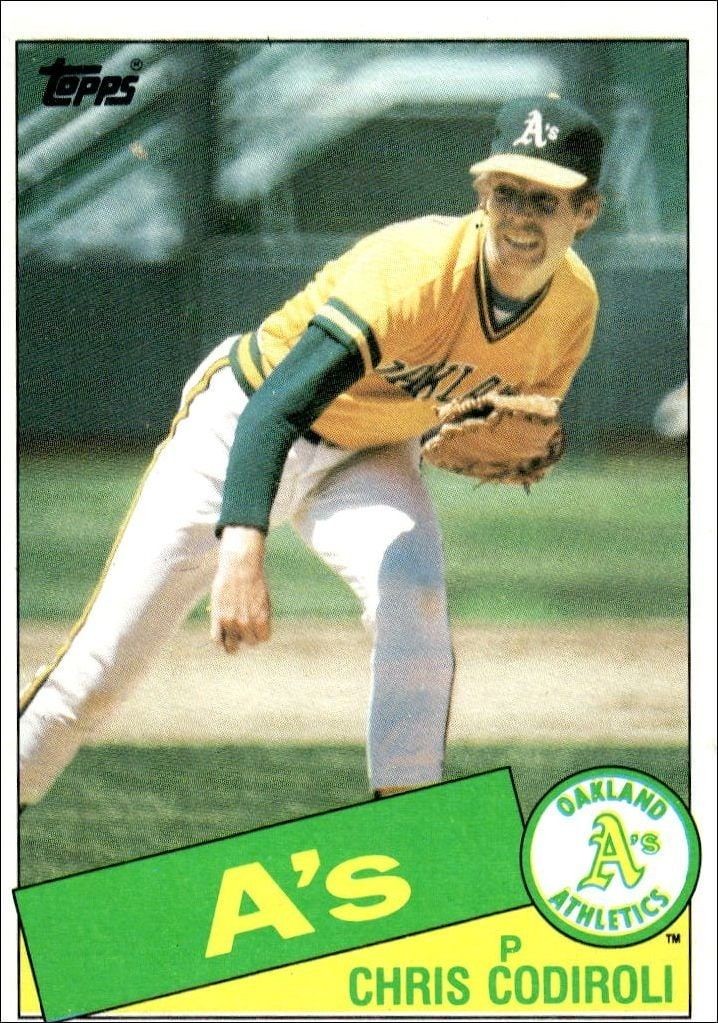 1985 Topps Chris Codiroli #552 trading card
