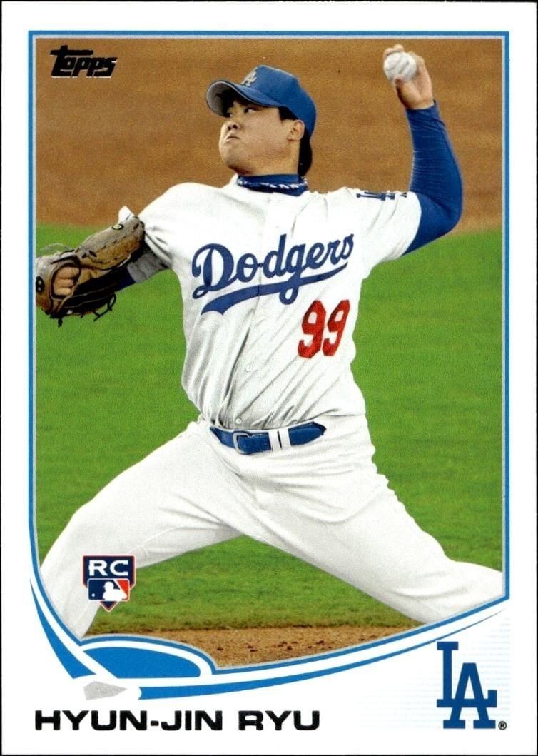 2013 Topps Chrome Hyun-Jin Ryu #25 trading card