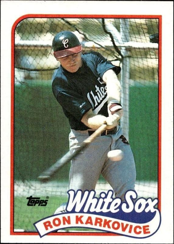 1989 Topps Ron Karkovice #308 trading card