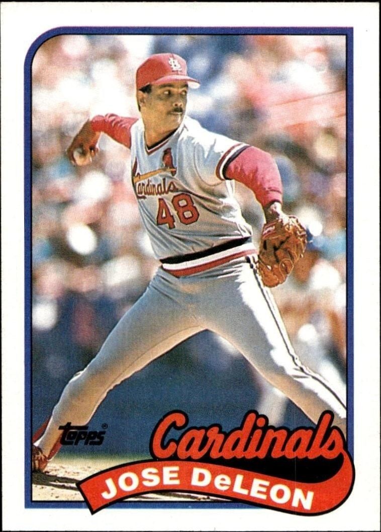 1989 Topps Jose DeLeon #107 trading card
