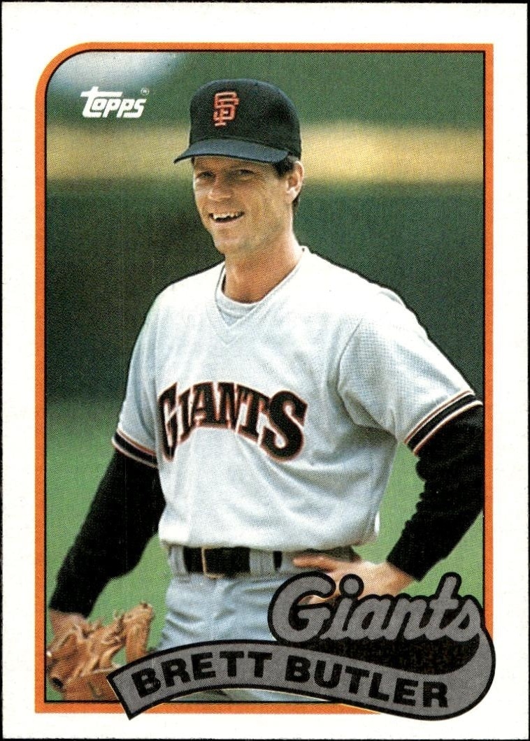 1989 Topps Brett Butler #241 baseball trading card front