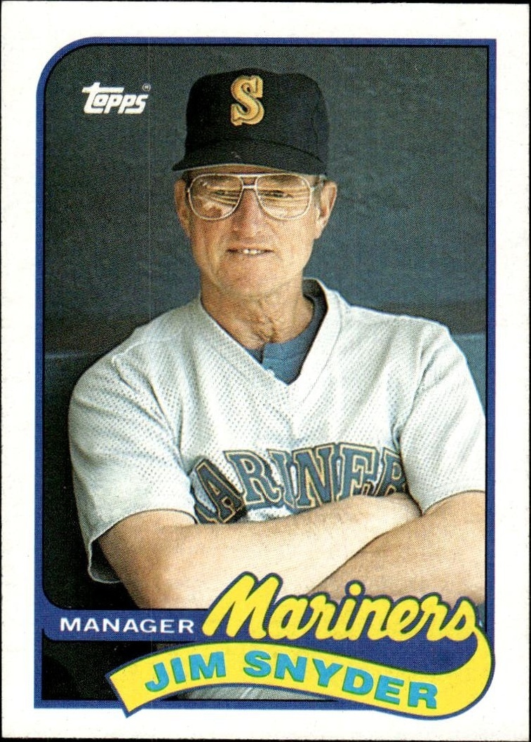 1989 Topps Jim Snyder #44 trading card