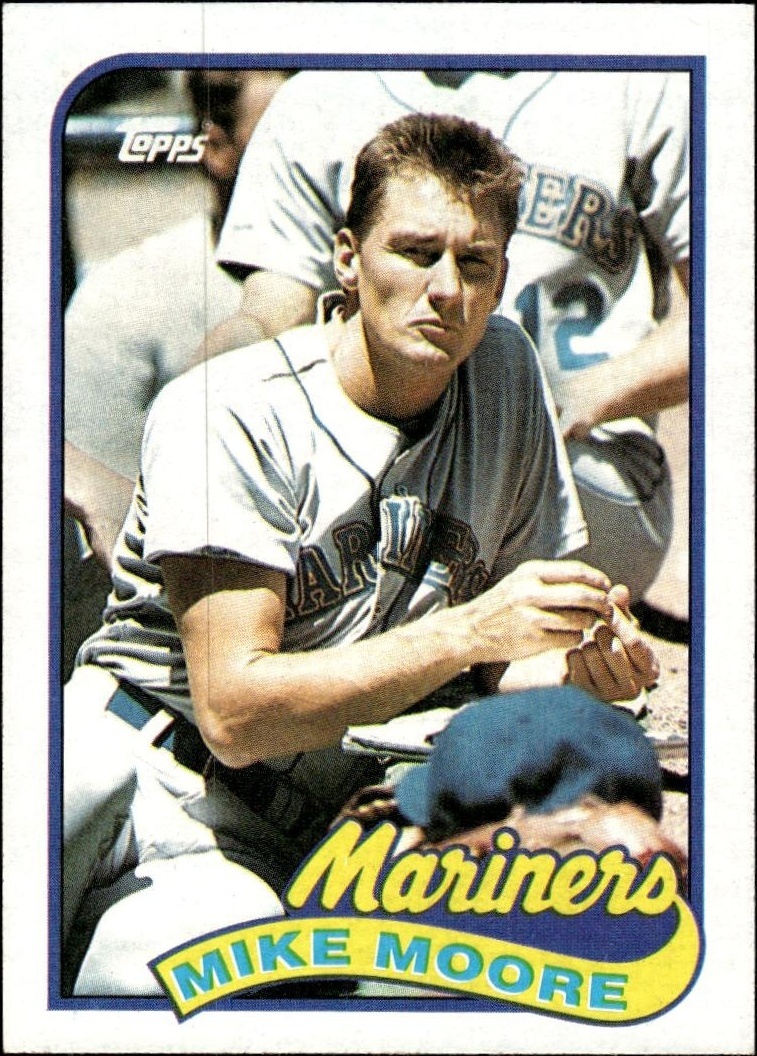 1989 Topps Mike Moore #28 trading card