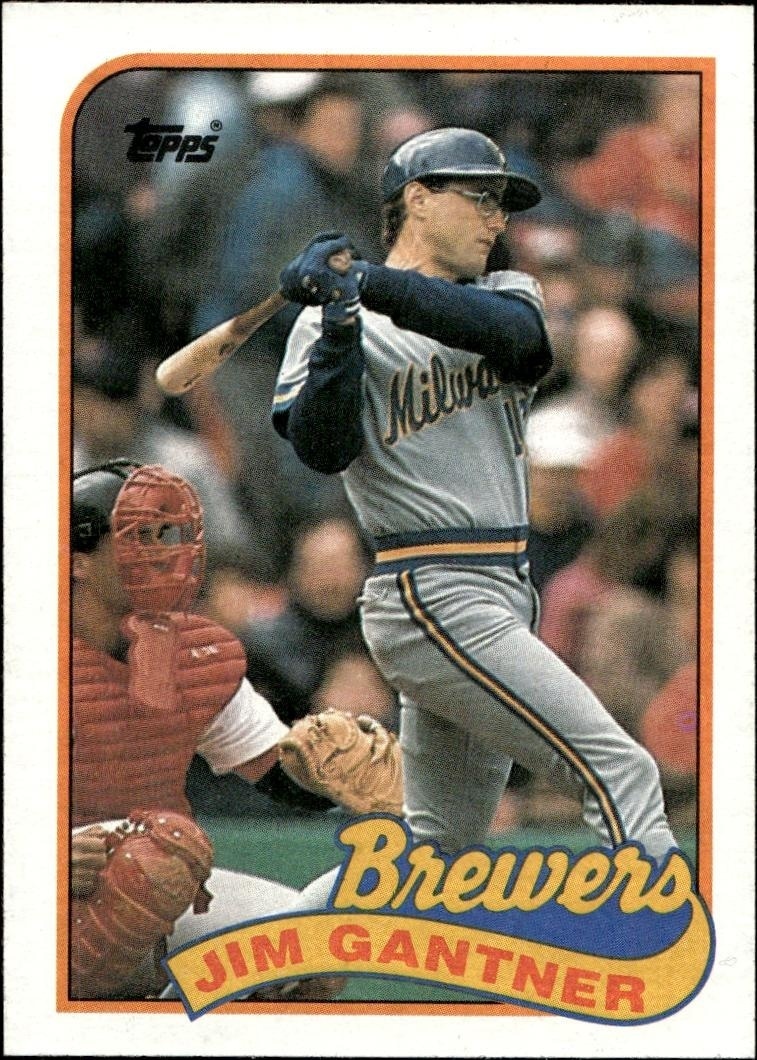 1989 Topps Jim Gantner #671 trading card