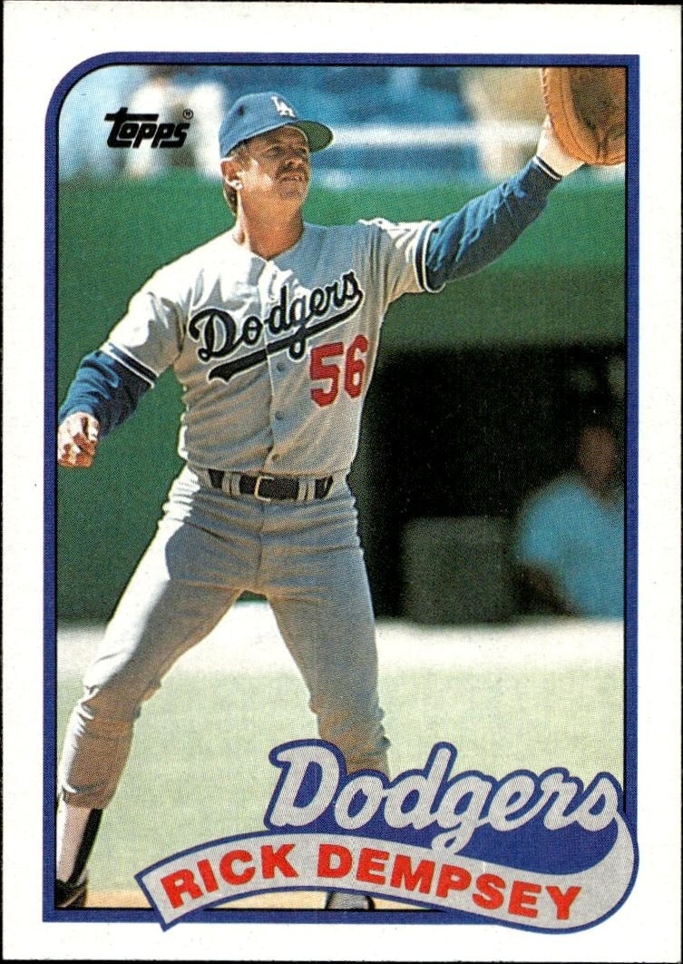 1989 Topps Rick Dempsey #606 trading card