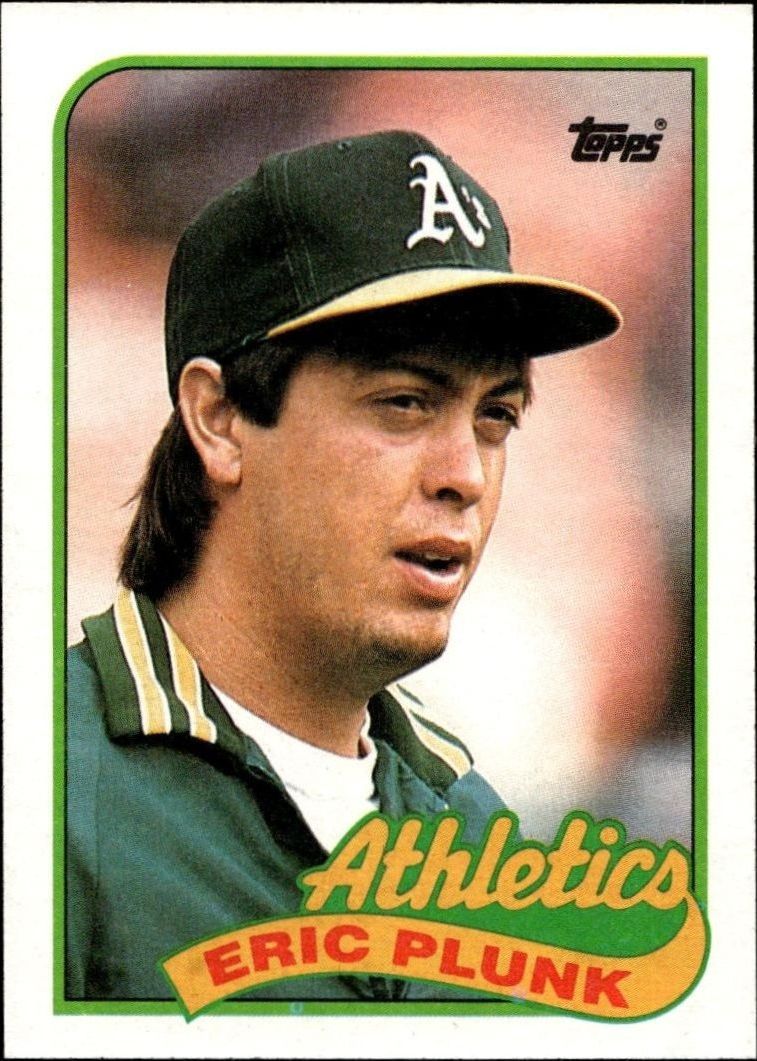 1989 Topps Eric Plunk #448 trading card