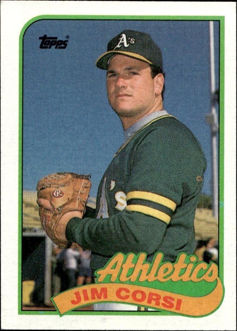 1989 Topps Jim Corsi #292 trading card