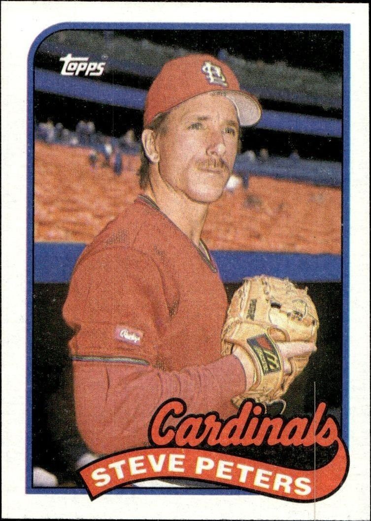 1989 Topps Steve Peters #482 trading card