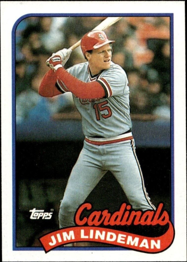 1989 Topps Jim Lindeman #791 trading card