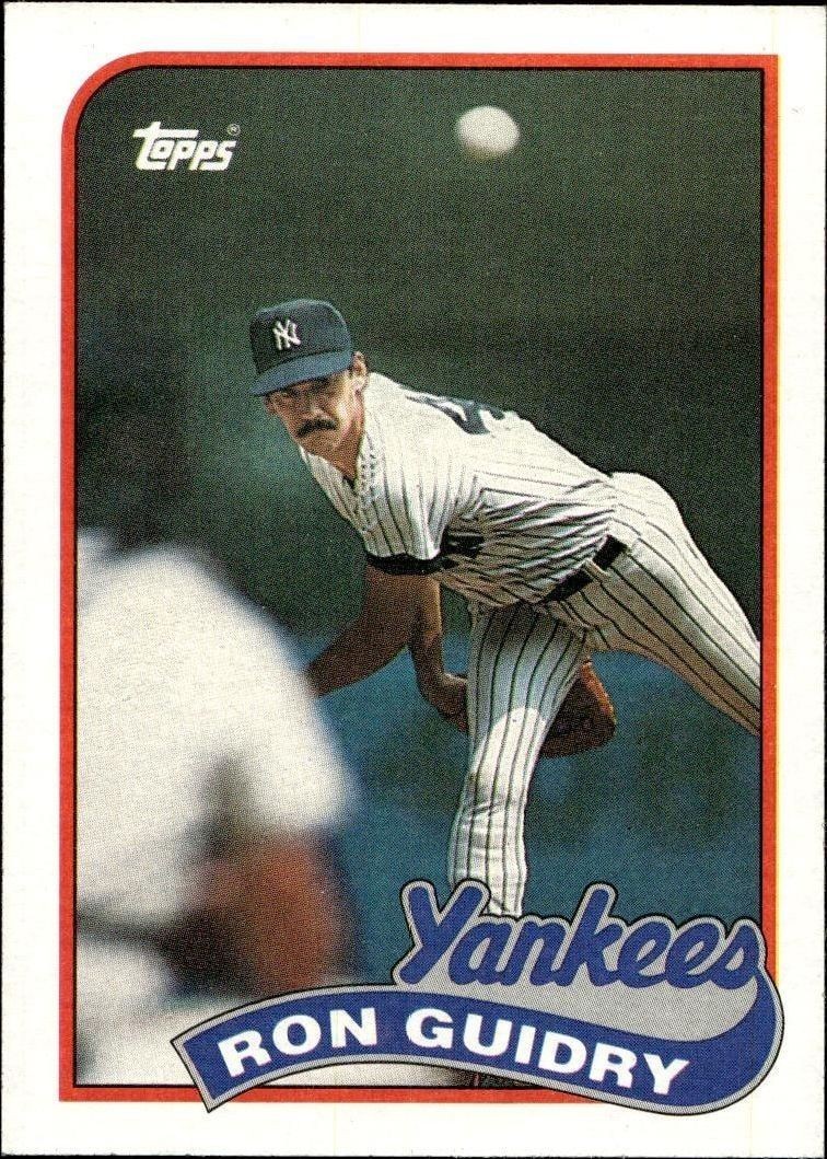 1989 Topps Ron Guidry #255 trading card