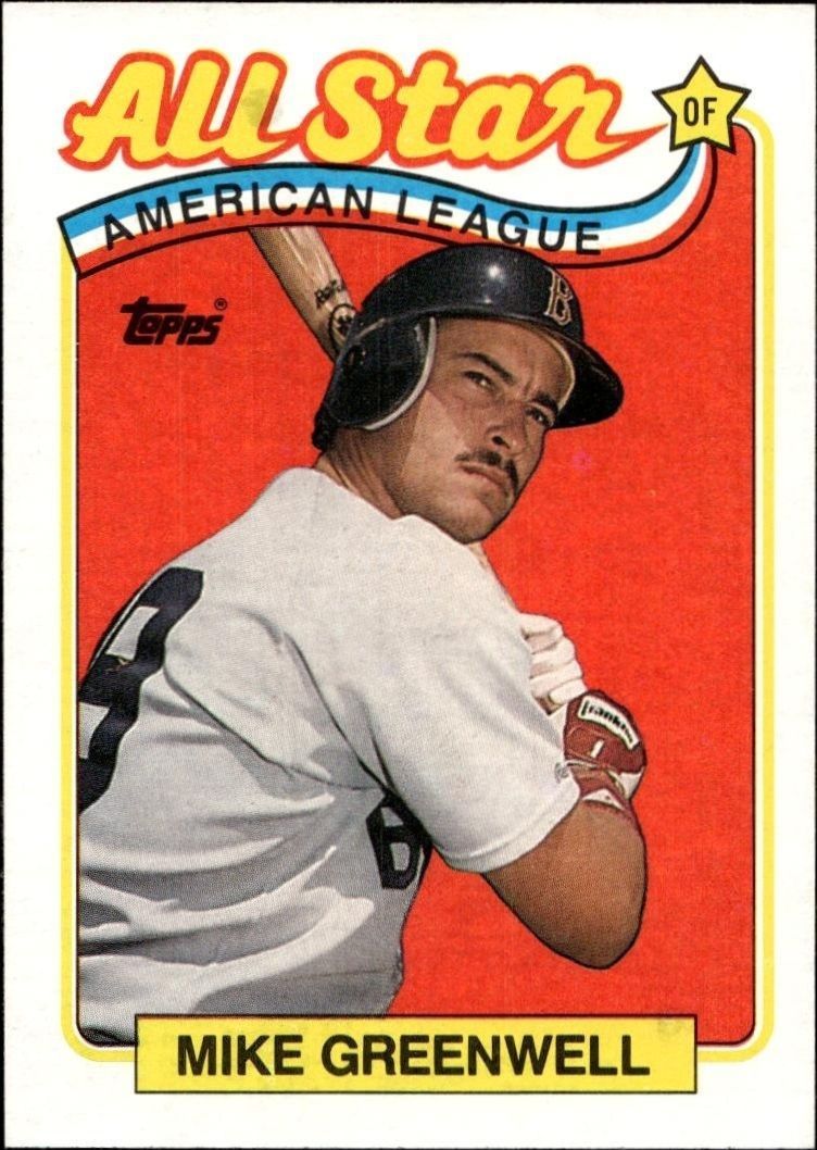 1989 Topps Mike Greenwell #402 trading card