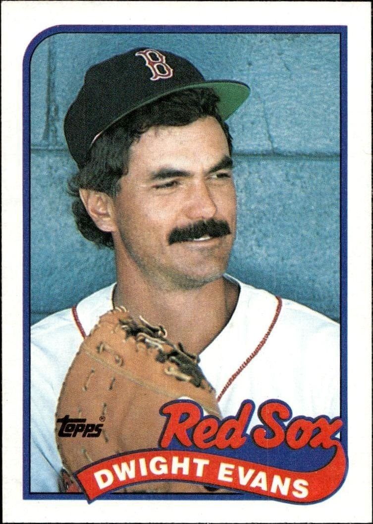 1989 Topps Dwight Evans #205 trading card