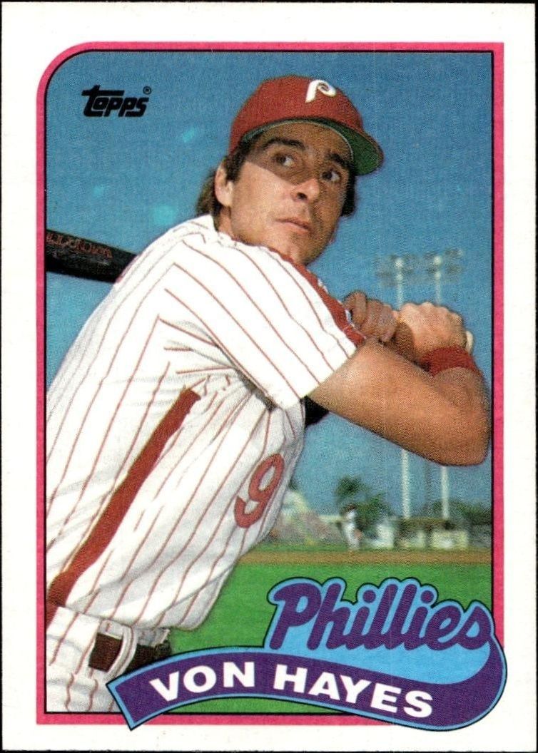 1989 Topps Von Hayes #385 trading card