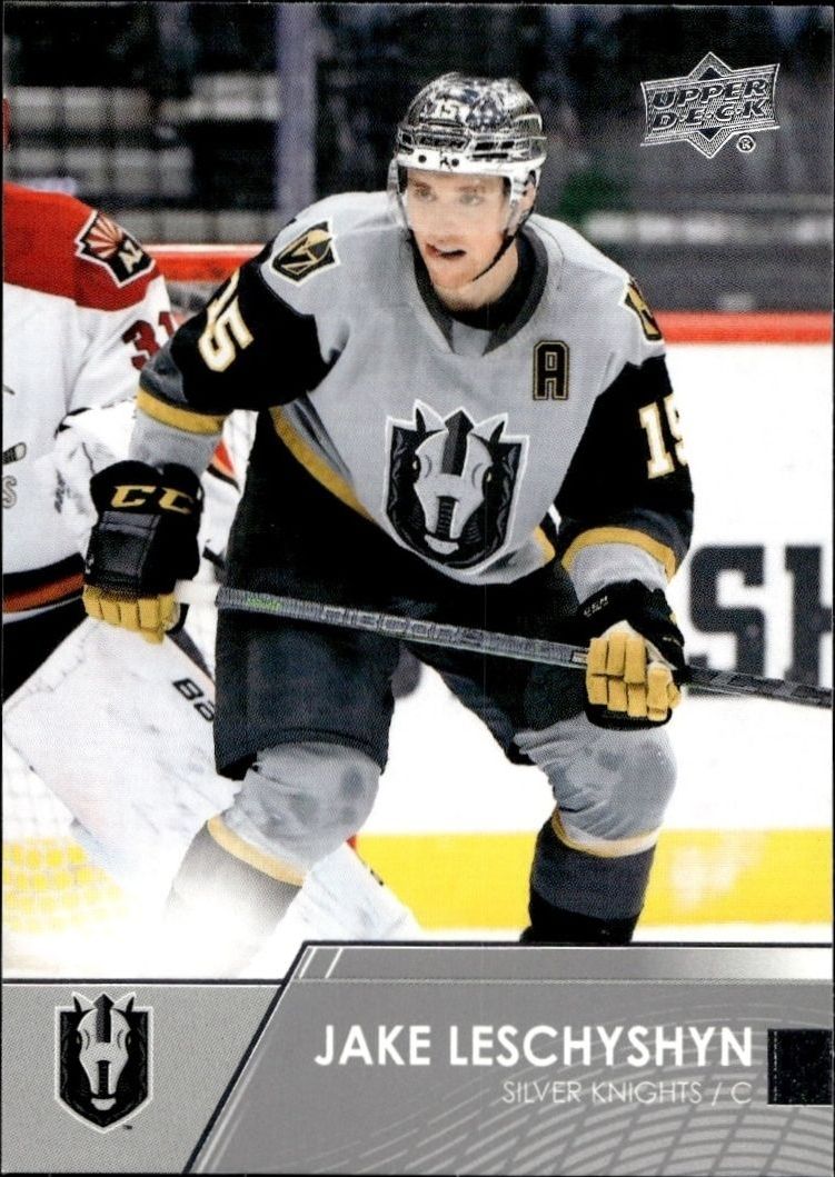 2021-22 Upper Deck AHL Jake Leschyshyn #12 trading card