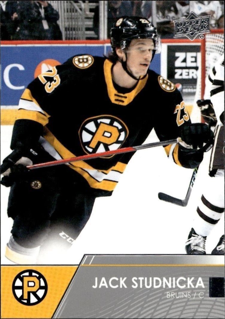 2021-22 Upper-Deck AHL Jack Studnicka #84 trading card